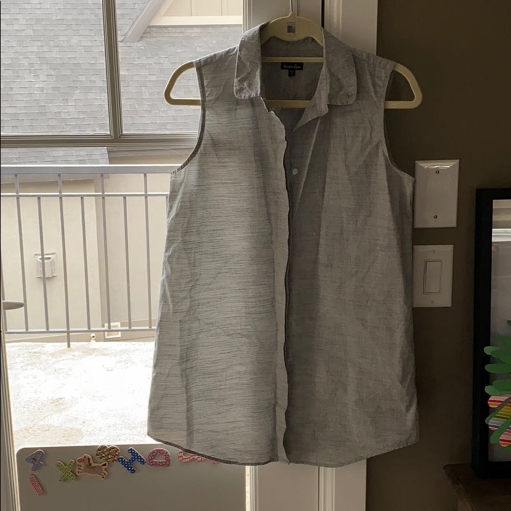 Steven Alan Gray button down long tank